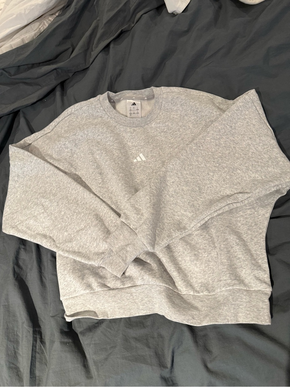 adidas Light Gray womens Crewneck Sweatshirt